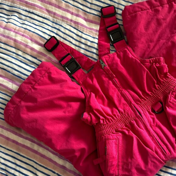 Pink Lands' End Squall Snow Pants - Picture 1 of 7